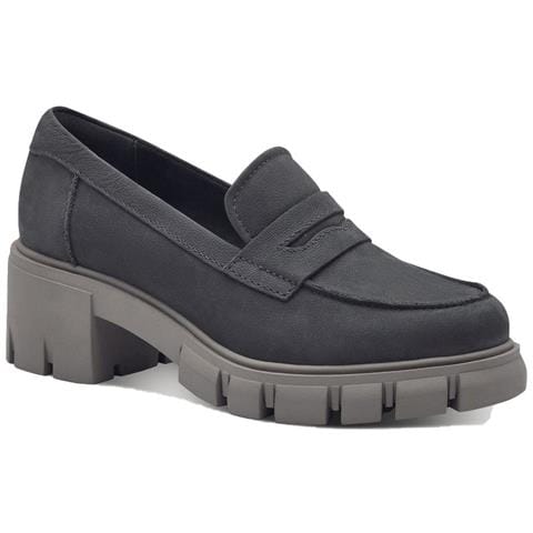 Dark Grey Classic Closed Loafers Mocassino Pelle Scarpe Donna Grigio Eu 40, 1-24439-41 219 - Foto 1