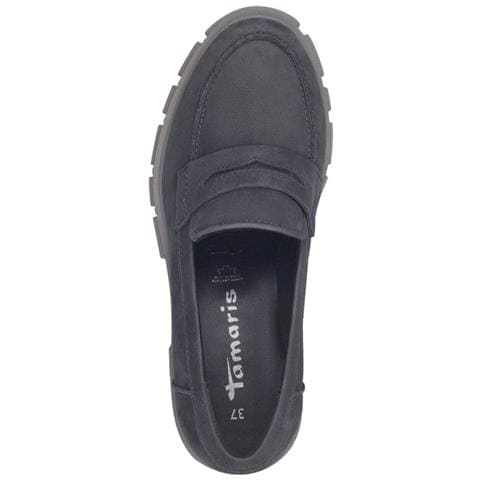 Dark Grey Classic Closed Loafers Mocassino Pelle Scarpe Donna Grigio Eu 40, 1-24439-41 219 - Foto 3