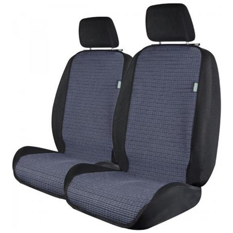 Coprisedili Anteriori Universali Tanga Doubleface Rigato Avio/carta Tessile - Foto 1