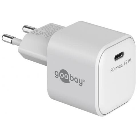 Goobay 65332 Caricabatterie Per Dispositivi Mobili Cuffie, Telefono Cellulare, Computer Portatile Bianco Ac Interno - Foto 1
