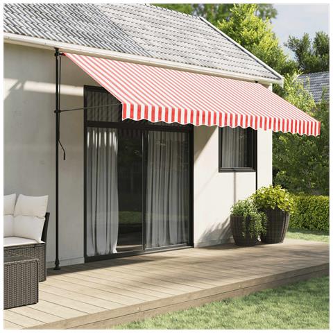 Tessuto Di Ricambio Per Tenda Strisce Rosse E Bianche 4x3 M - Foto 7