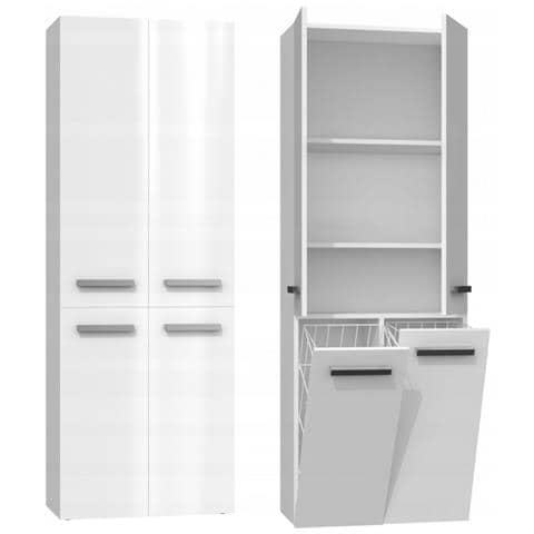 NEL 2K DD BPOL armadietto di conservazione per bagno Bianco - Foto 1