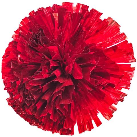 Cheerleading Pom Poms, Grandi Pon Pon Metallizzati A Doppia Testa Da 32 Cm Red - Foto 1