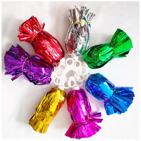 Cheerleading Pom Poms, Grandi Pon Pon Metallizzati A Doppia Testa Da 32 Cm Red - Foto 2