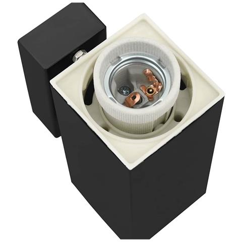 Lampade da Parete Esterno 2 pz Acciaio Inossidabile Nero IP44 - Foto 9