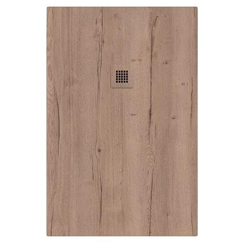 Piatto Doccia In Marmoresina 140x80 Cm Effetto Legno Rovere Halifax Cina - Foto 1