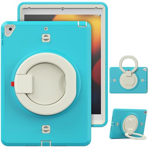 Custodia Per Ipad 8/9 10,2” Con Supporto E Tracolla Turchese - Foto 1
