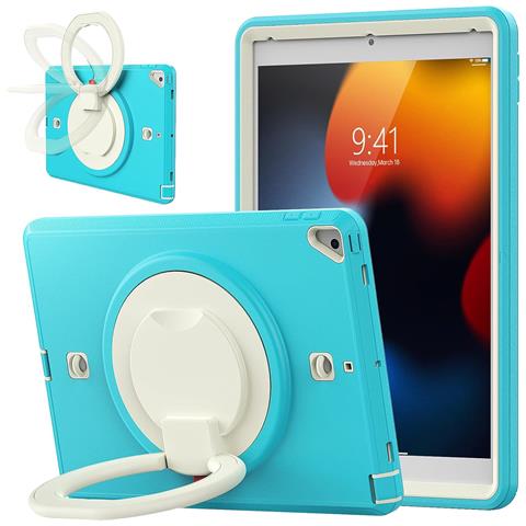 Custodia Per Ipad 8/9 10,2” Con Supporto E Tracolla Turchese - Foto 2