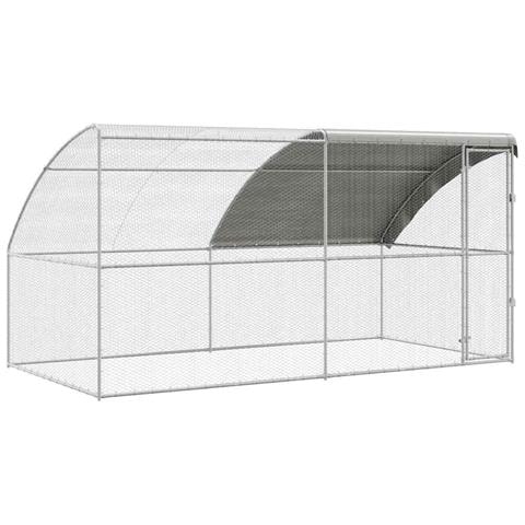 Gabbia per polli Argento 400 x 200 x 198.5 cm Acciaio zincato - Foto 1
