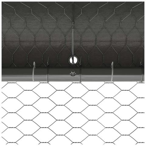 Gabbia per polli Argento 400 x 200 x 198.5 cm Acciaio zincato - Foto 9