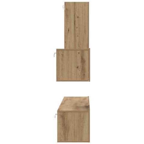 Mobile TV da Parete 4 pcs rovere artigianale 200 x 30 x 30 cm - Foto 9