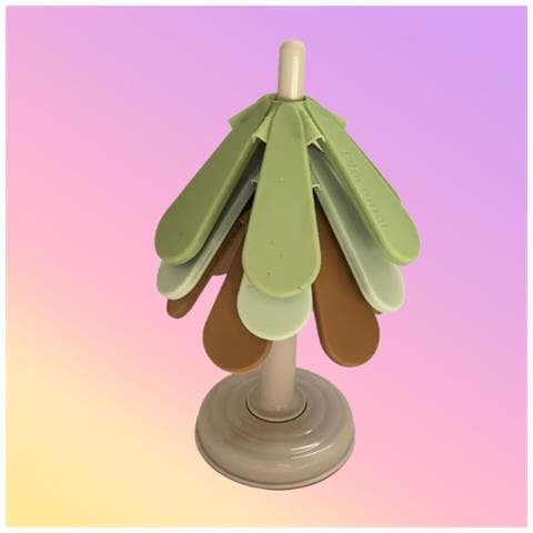 Sottopentola Pieghevole In Silicone Serie Natalizia - Porta Pentola Termoresistente E Sottopiatto Green+brown - Foto 3
