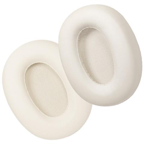 Cuscinetti Auricolari Di Ricambio In Pelle Proteica Compatibili Con Cuffie Edifier W800bt Free - Set Di 2 White - Foto 2