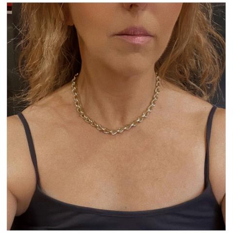 Collane A Catena Mix In Argento E Oro - Foto 4