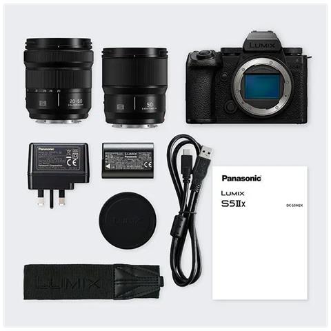 Kit Lumix S5IIX + S 20-60MM F3.5-5.6 + 50mm F1.8 MILC 24,2 MP CMOS 6K Ultra HD Touch Screen Nero - Foto 12