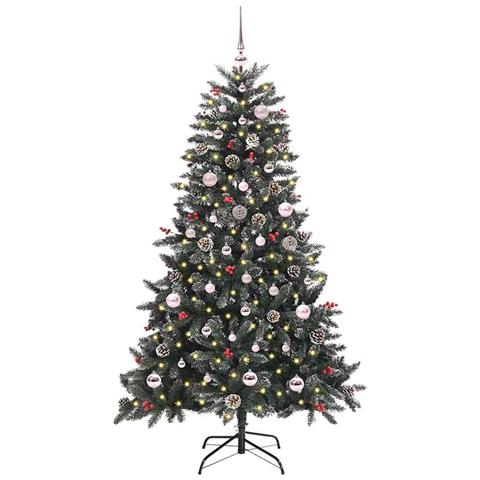 Albero di Natale artificiale con 150 LED Verde 150 cm - Foto 2