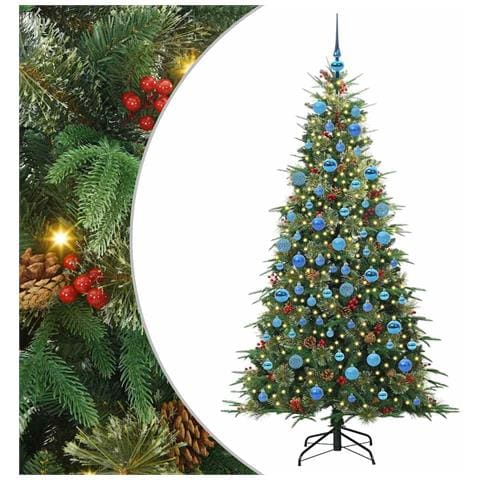 Albero di Natale Artificiale con Rami Pieghevoli Verde 180 cm - Foto 1