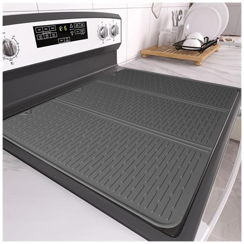 Tappetino Pieghevole In Silicone Per Piano Cottura 70x50cm - Protezione Termoresistente E Antiscivolo Per La Cucina Grey - Foto 2
