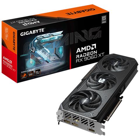 Radeon RX 9060 XT GAMING OC 16G Scheda Grafica - 16GB GDDR6, 128bit, PCI-E 5.0, 3320 MHz Frequenza core, 2 x DisplayPort, 1 x HDMI, GV-R9060XTGAMING OC-16GD - Foto 1