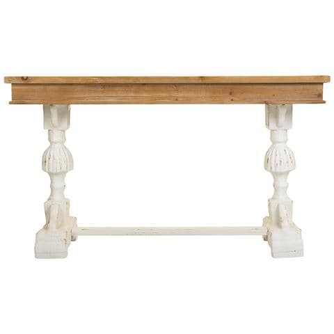 Mobile Da Ingresso In Legno Intagliato Marrone 150x46x79h - Foto 2