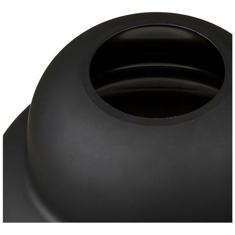 Vaso In Vetro Soffiato A Bocca Nero Ø21x20 Cm - Foto 2