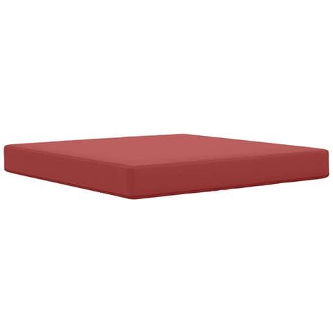 Cuscino per divano da esterno Rosso vino 80 x 80 x 8 cm - Foto 1