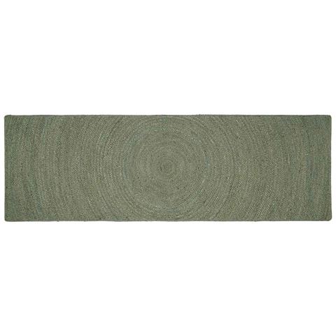 Tappeti per area Verde Oliva 80 x 300 cm Juta - Foto 1