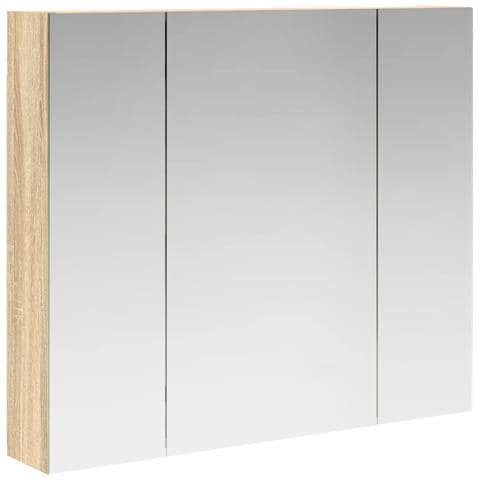 Mobiletto per specchio da bagno Rovere Sonoma 80 x 14.5 x 70 cm - Foto 1