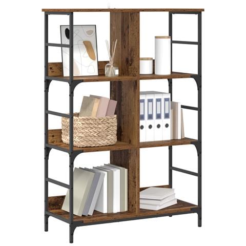 Libreria Legno antico 78,5 x 33 x 117,5 cm metallo PB - Foto 2