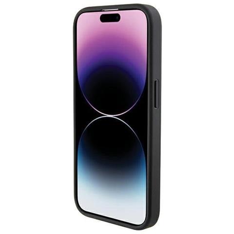 Ferrari Grip Stand Custodia In Metallo Con Logo Per Iphone 15 Pro - Nera - Foto 1