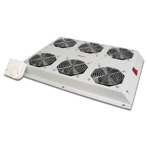 Kit 6 Ventole Con Termostato Colore Grigio Chiaro Per Armadi Linea Server - Foto 1