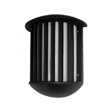 Lanterna per esterno in alluminio a muro colore nero pz 6 da giardino - Foto 2