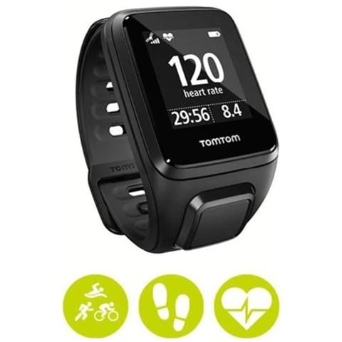 Spark Cardio Large impermeabile Cardiofrequenzimetro Multisport GPS Rileva passi Calorie bruciate e Sonno - Nero - Foto 2