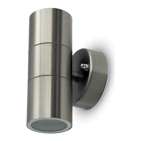 Lampada Da Muro Applique 2 X Gu10 Acciaio Inox Esterno Ip44 Vt-7622 7500 - Foto 3