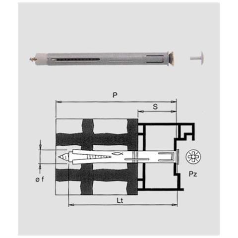 F10 S 75z Tassello C / vite Pz. 50 - Foto 1