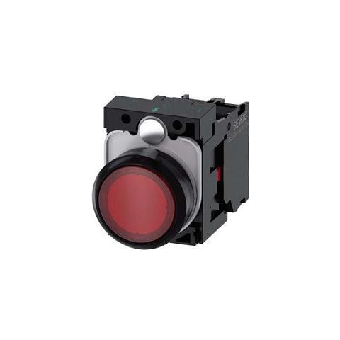 Pulsante Luminoso Rosso Led 230v 22mm 3su11560ab201ca0 - Foto 1