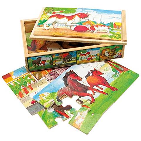 Bino 88.015-4 Puzzle Animali Legno - Foto 3