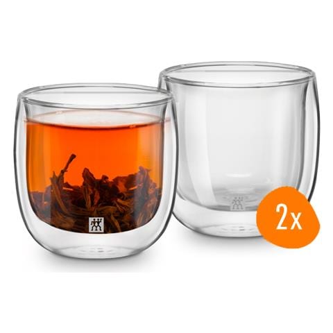 Double Walled Tea Glasses 240 Ml - Set Of 2 - Foto 1