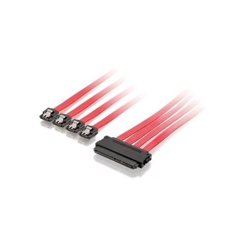 SATA power supply cable, 1m, Rosso - Foto 1