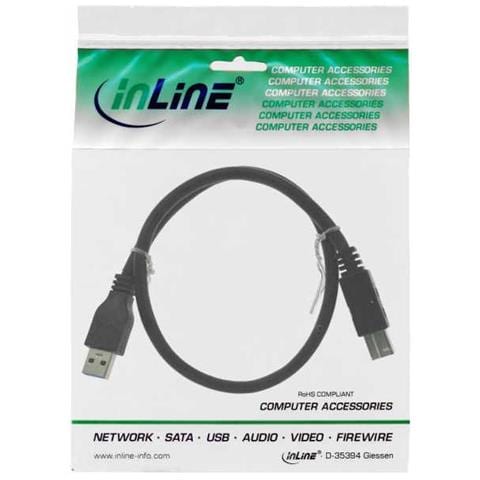 0.5m USB 3.0, USB A, USB B, Maschio / maschio - Foto 3