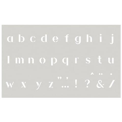 Stencil 12 X 20 Cm - Alfabeto Minuscolo N ° 1 - Foto 1