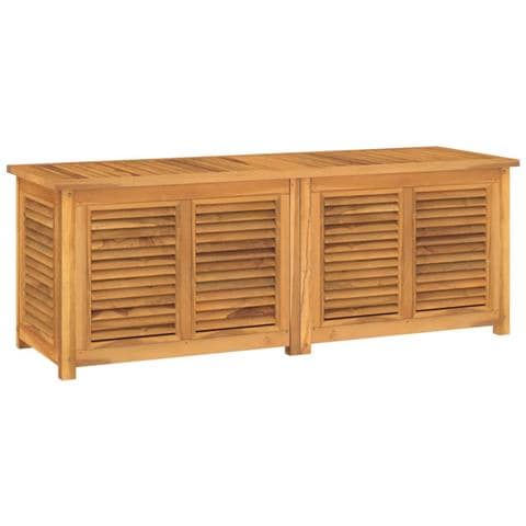 Contenitore Giardino con Borsa 150x50x55 cm Legno Massello Teak - Foto 1