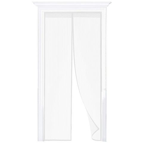 Zanzariera Magnetica Per Porta Ingresso E Finestre Anti Insetti Zanzare Protezione Cimici Mosche Si Chiude Da Sola 90x210 Bianco - Foto 6