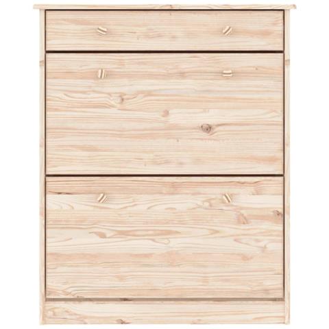 Scarpiera Alta 77x35x96 Cm In Legno Massello Di Pino - Foto 9