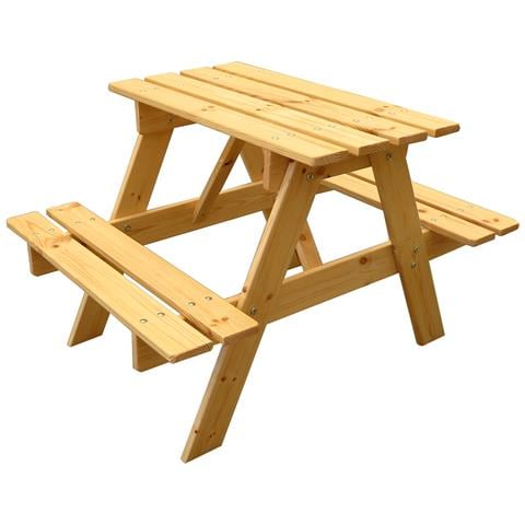 Tavolo Da Picnic Per Bambini In Legno L81xl60xa50 Cm - Gruppo Tavolo Con Panche- M012-1 - Foto 1