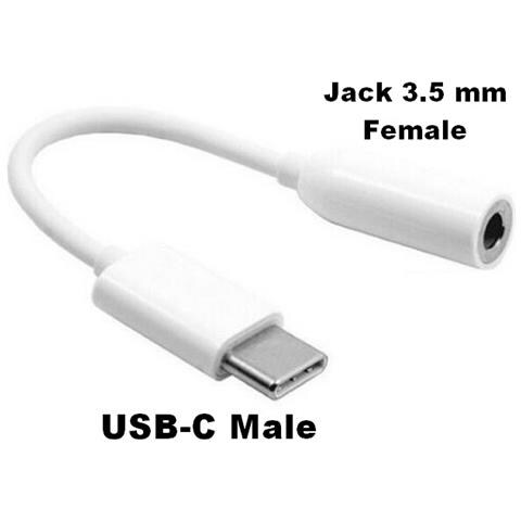Adattatore Audio Type-c Adapter Da Jack 3,5mm A Usb-c Bulk Per Auricolari Smartphone E Tablet - Foto 2