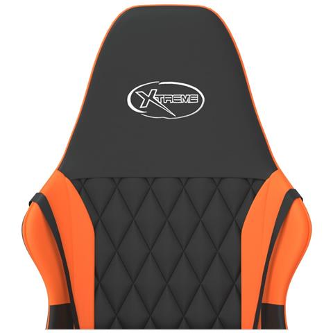 Sedia Da Gaming Nero E Arancione In Similpelle - Foto 8