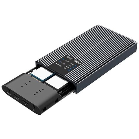 Box Esterno Duplicatore Clone Offline USB3.2 Gen 2x2 USB-C™ M. 2 PCIe NVME 20 Gbps - Foto 1