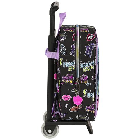 Trolley Per La Scuola Monster High Creep Nero 22 X 27 X 10 Cm - Foto 2