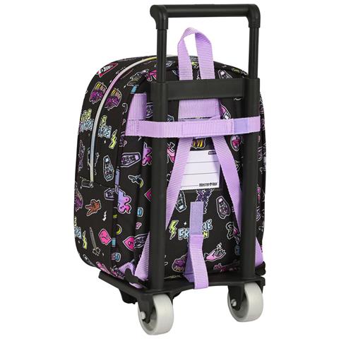 Trolley Per La Scuola Monster High Creep Nero 22 X 27 X 10 Cm - Foto 3